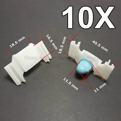 10X Door Fender Moulding Clips Retainers With Rubber Caps For VW GOLF 3 VENTO • $9.49