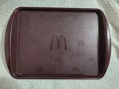 Vintage McDonalds Collectible Brown Plastic Serving Tray 17” X 12”-hts • $18.99