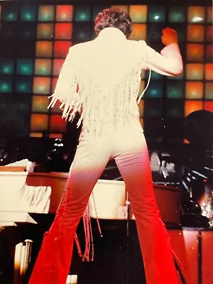 J2 Photo Handsome Elvis Impersonator Lookalike 1980's Rear View From Behind Back • $17.50