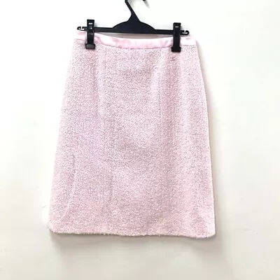 CHANEL P22754 04C CC Mark CC Tweed Bottoms Apparel Skirt Nylon Pink • £257.88