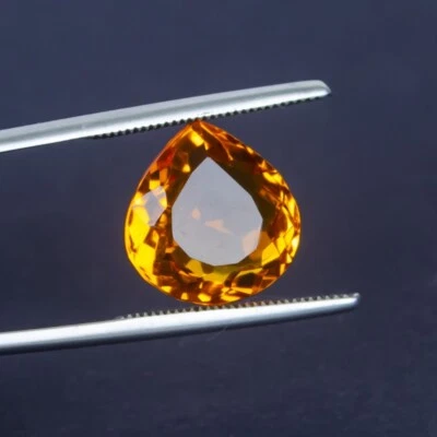 $15.99 • Buy 31.0 Ct Certified Natural Translucent Pear Cut Citrine Loose Gemstones Z-225