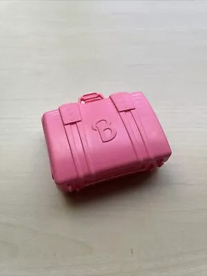 Mattel Barbie Doll Accessory VINTAGE 90's PINK SUITCASE LUGGAGE  TRAVEL BAG • $12