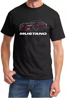 2015-18 Ford Mustang GT 5.0 Coupe Neon Design Tshirt NEW FREE SHIP • $20