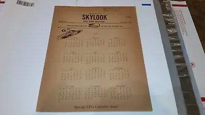 Skylook The Ufo Monthly Publication Of Mufon Special Ufo Calendar Issue • $31.99