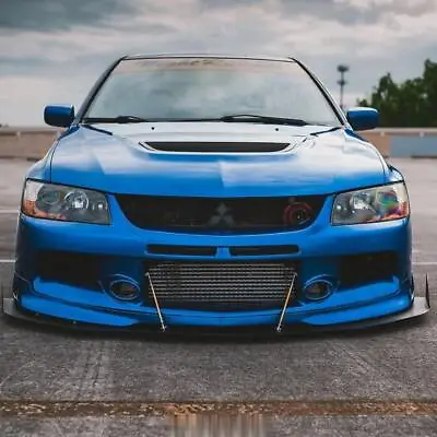 For 2003-2006 Mitsubishi Evo 8/9 Front Splitter V2 • $362.90