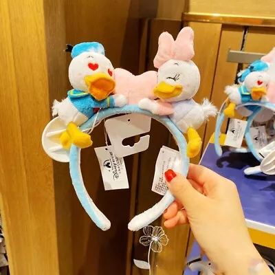 Shanghai Disneyland Disney Minnie Mouse Headband Heart Donald Daisy Duck • $19.95