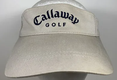 Callaway Golf Tour Visor Cap Khaki Hat Golfing Club Course Beach Boat Sail Putt • $15