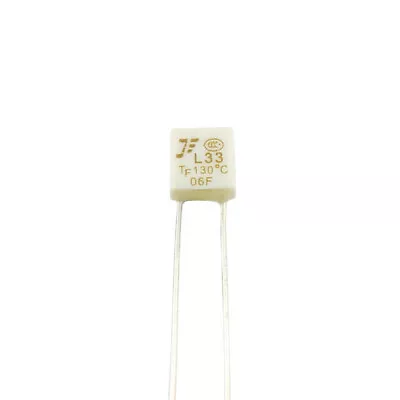£2.89 • Buy 10Pcs New L33 Cutoff TF 130℃ Thermal Fuse 250V 2A
