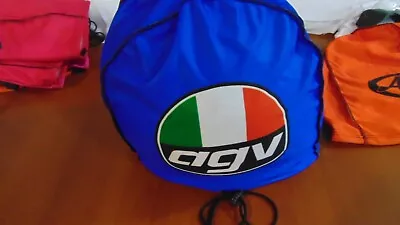 Motorcycle Helmet Bag Microfiber Agv Helmet Bag Carry Helmet Duffle Blue • $16.99