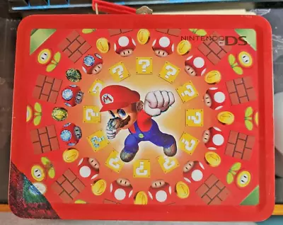 Super Mario Bros Nintendo DS Metal Case Tin Lunch Box Empty Collectible • $9.99
