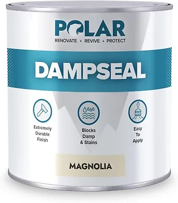 Polar Damp Seal Anti Damp Paint - Magnolia - 500ml - Damp Proof Paint Stain In - • £24.95