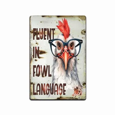 Chicken Coop Sign-Dear Chicken Mom-Funny Chicken Coop Fowl Language Sign-8 X 12  • $13.95