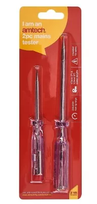 £3.15 • Buy 2 X Mains Circuit Tester Screw Driver Voltage Pen Electrical Test Screwdriver