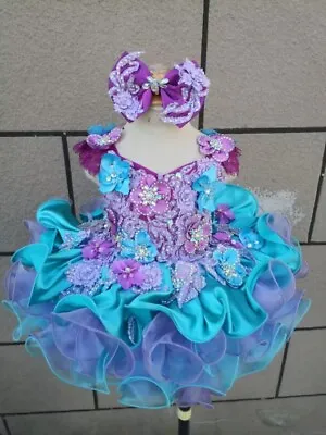 Jenniferwu Infant Toddler Baby Girl Handmade Beaded Birthday Princess Dress • $96