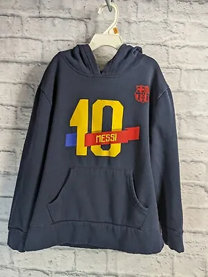 FC Barcelona Messi #10 Youth Navy Blue Hoodie Medium • $19.99