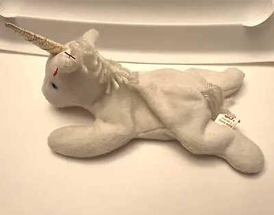 1993 Ty Beanie Baby Mystic The Unicorn #4007 Iridescent Horn Coarse Mane • $0.99