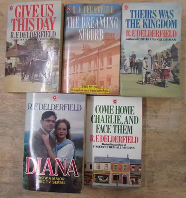 5 ENTERTAINING BOOKS By R F DELDERFIELD AUTHOR  ** £4.50 UK POST ** PAPERBACK • £9.99