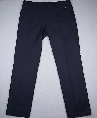 J. Lindeberg Elof Golf Pants Navy Mens 36x34 Regular Fit Polyester Performance • $31.99