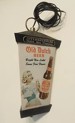 Vintage Old Dutch Beer Hanging Light International Brewerys Inc. • $134.99