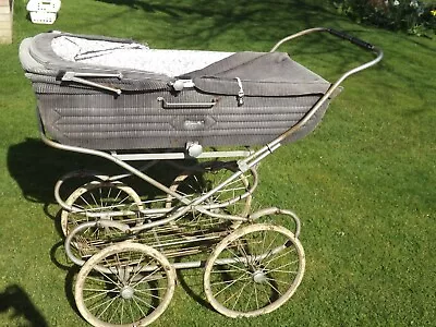 Grey Courduroy Marmet Pram Baby Vintage • £30