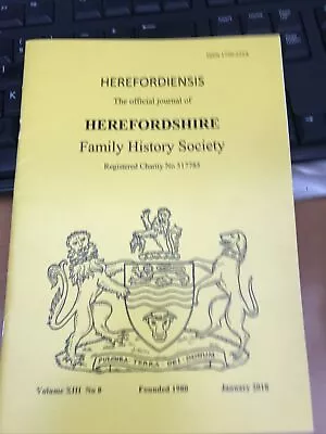 HEREFORDIENSIS Herefordshire Family History Society Journal January 2018 FRPOST • £7.99