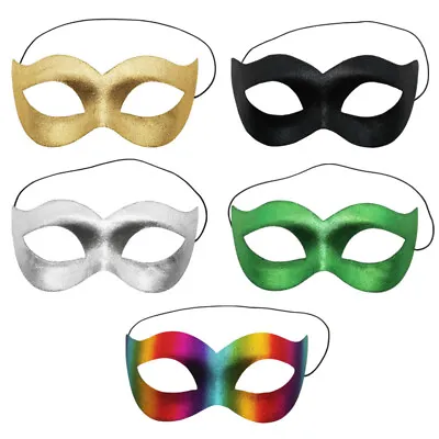 Men's Venetian Masquerade Eye Masks Roman Half Face Mask Fancy Dress PROM BALL • £2.99