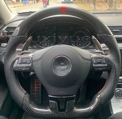 New Carbon Fiber Racing Sport Steering Wheel For VW Golf GTI Scirocco MK6 Jetta • $380