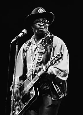 Bo Diddley In Concert With His Trademark Gretsch 1972 OLD MUSIC PHOTO 3 • $5.47