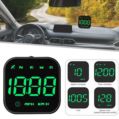 £13.19 • Buy Digital GPS Speedometer Car HUD Head Up Display MPH KMH Compass Overspeed Alarm