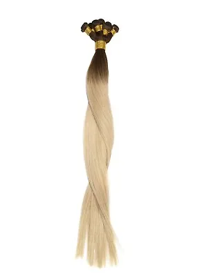 20″ Hand-Tied Weft 120 Grams Human Remy Hair Extensions  T4 P18/22 • $149.99