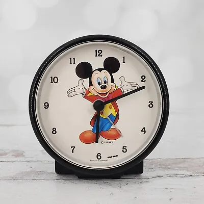Vintage Hanhart West Germany Disney Mickey Mouse Orbis Travel Alarm Clock Quartz • $44.95