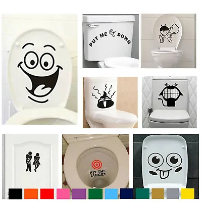 £2.49 • Buy Bathroom Vinyl Stickers Toilet Seat Decals Home Decoration Wall Decals Home Art