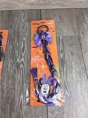 Disney Minnie Mouse Halloween Braided Faux Hair Pony Tail Claire’s Hair Tie • $4.99