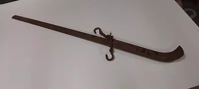 Vintage 41 Inch Cast Iron Industrial Scale Arm And Hook 001 • $9.60