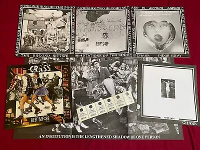 Crass Poster Sleeves: Feeding Of The 5000 Stations Penis Envy Christ. Yes Sir • £13