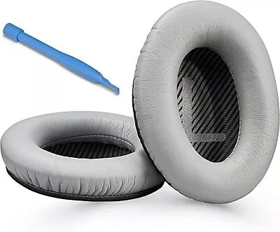 Bose Qc35 Ear Pads QC35 Ii Earpads Cushions Quiet Comfort Headphones Grey Silver • $28.04