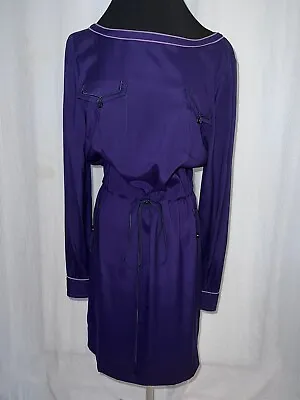 $9 • Buy Women’s Zac Posen Z Spoke Purple Long Sleeve Size 6