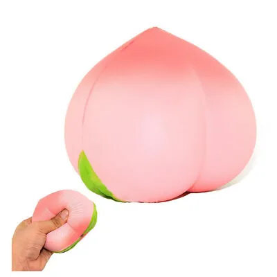 $13.62 • Buy Jumbo Soft Squishy Peach Charms Cream Scented Slow Rising Kids Toy Phone Strap /