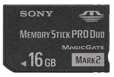 Mark2 Memory Stick MS Pro Duo Memory Card For Sony 16GB PSP And Cybershot Camera • $16.98