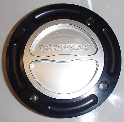 Vortex Racing CP501 Motorcycle Gas Fuel Cap Assembly Part Silver & Black • $24.99