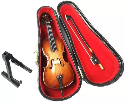 Miniature Instrument Acoustic Violin Folk Music Instrument Miniature Replica 4  • $16.99