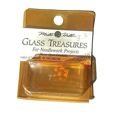 Mill Hill Glass Treasures - Mill Hill 12010 5 Petal Dim Flower - Topaz Pack Of 1 • $10.25