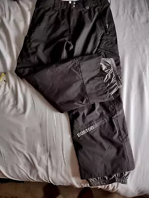 Burton Men’s Insulated Snow Board Ski Pants Black Size L Black  Vented • $32