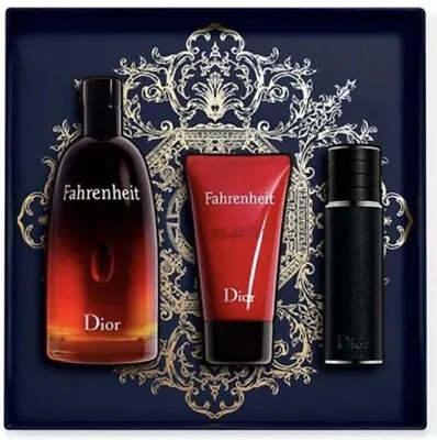 Dior Fahrenheit Eau De Toilette Gift Set For Him - 100ml + 10ml & Shower Gel • £105