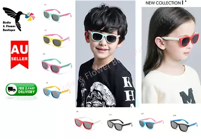Kids Flexible Boys Girls Polarised Age 3-10 UV400 Children Sunglasses Outdoor AU • $11.95