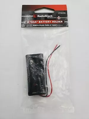 RadioShack 270-0398 2 AAA Cell Battery Holder With Red And Black Wire Leads • $4.95