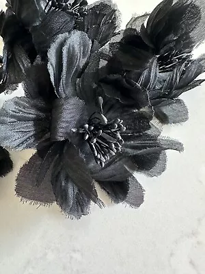Black Vintage Antique Millinery Flowers • $8