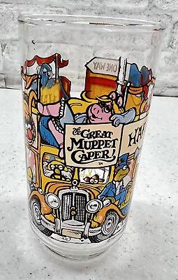 MCDONALD'S 1980s VINTAGE The Great Muppet Caper Happiness Hotel Drinking Glass • $12.99