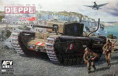 AFV Club 1/35 AF-35176 WWII British Infantry Tank Churchill MK.III  DIPPE RAID  • $80.70