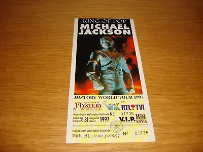 Michael Jackson 31st August 1997 History Tour Concert Ticket Unused Mega Rare • £59.99